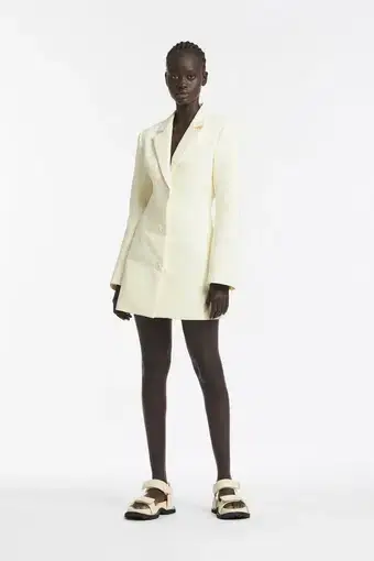Sir the Label Marco Tailored Mini Blazer Dress Yellow Size 3 / AU 12