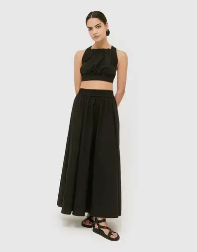 Saba Kiera Crop and Skirt Set Black Size 8