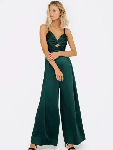 Sheike Willow Jumpsuit Green Size AU 10
