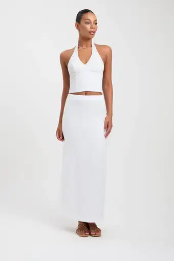 Kookai Tahiti Skirt & Top Set White Size 8 