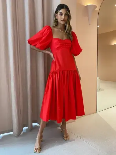Steele Luna Dress Scarlet Red Size 12
