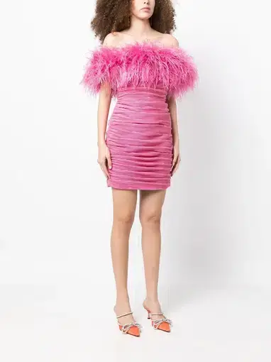 Rachel Gilbert Zion Mini Dress Pink Size 2/AU 10