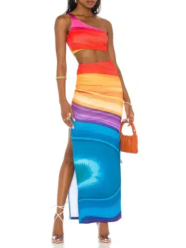 Farai London x Revolve Tala Maxi Dress in Rainbow
Size XS / Au 6