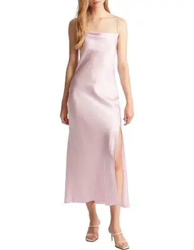 Ginia Lexi Silk Slip Dress Pink Size XS / Au 6