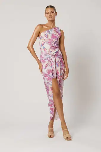 Winona Audra Wrap Dress Print Pink Size AU 12