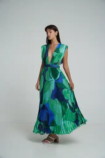 L'Idee Gala Gown Capri Green Size AU 10