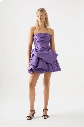 Aje Daybreak Mini Dress Purple Size AU 8