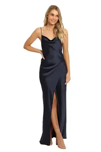 Camilla and Marc Blakely Backless Maxi Dress Navy Size 10