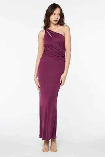 Manning Cartell Digital Love One Shoulder Maxi Dress Orchid Size 8 / S
