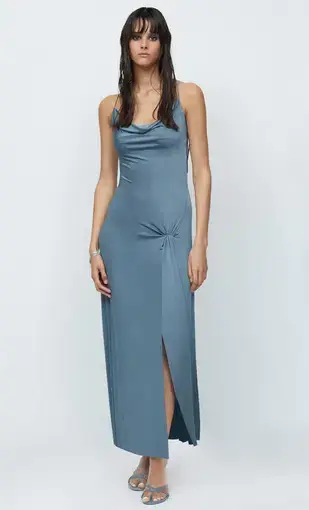 Bec & Bridge Ariel Cowl Maxi Dress Blue Size 10 / M