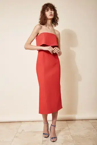 C/MEO Collective Love Like This Midi Dress in Red Size XL / Au 14