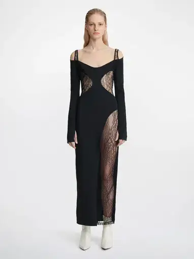 Dion Lee Composite Interlock Dress Black Size AU 8