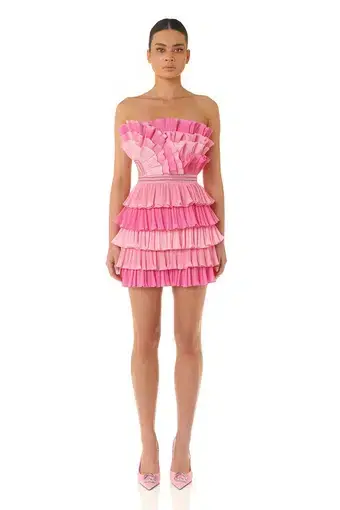 Eliya the Label Josephine Mini Dress Pink Size XS / AU 6