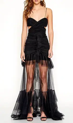 Alice McCall The Only Exception Tulle Maxi Dress Black Size 10