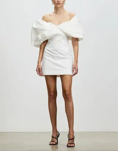 Rachel Gilbert Xavier Mini Dress White Size 8