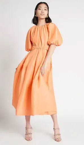 Aje Mimosa Cut Out Midi Dress in Mandarin Orange
Size 12