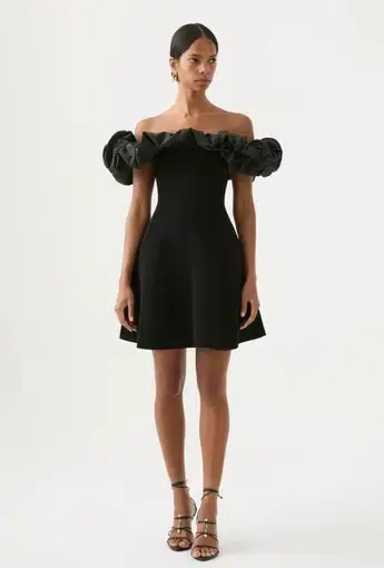 Aje Eldora Mini Dress Black Size XL / Au 14 