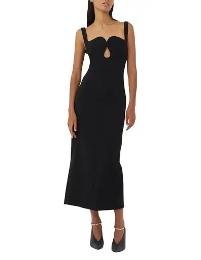 Camilla and Marc Brixton Midi Dress in Black Size 10