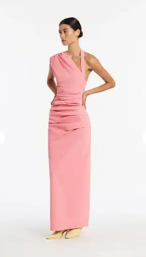 Sir The Label Giacomo Gathered Gown Pink Size AU 8