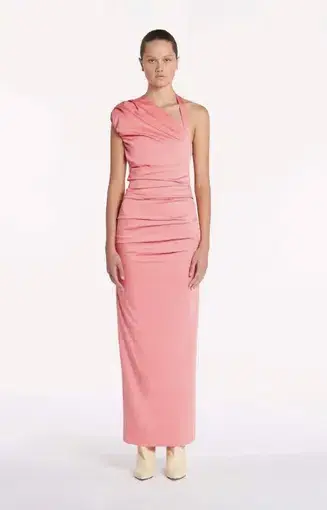 Sir the Label Giacomo Gathered Gown Pink Size 0 / AU 8