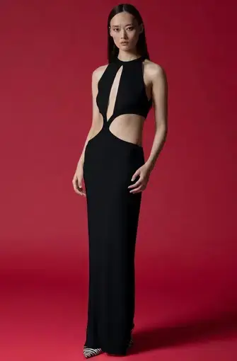 Auteur Studio Bridgit Cut Out Dress Black Size XS / AU 8