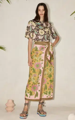 Alemais Winnie Wrap Sarong Skirt Floral
Size S / Au 8