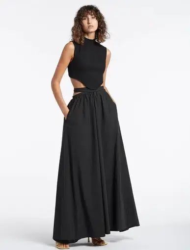 Sir the Label Signe Deconstructed Gown Black Size 2 / Au 10