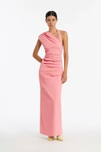Sir the Label Giacomo Gathered Gown Pink Size 10 