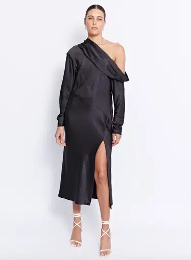 Pfeiffer Sukie Midi Dress Black Size AU 8