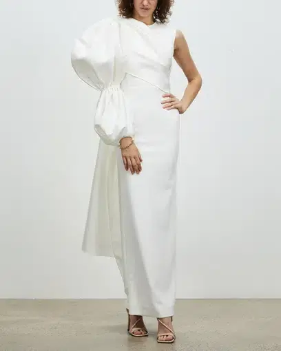 Solace London The Moore Maxi Dress White Size 8