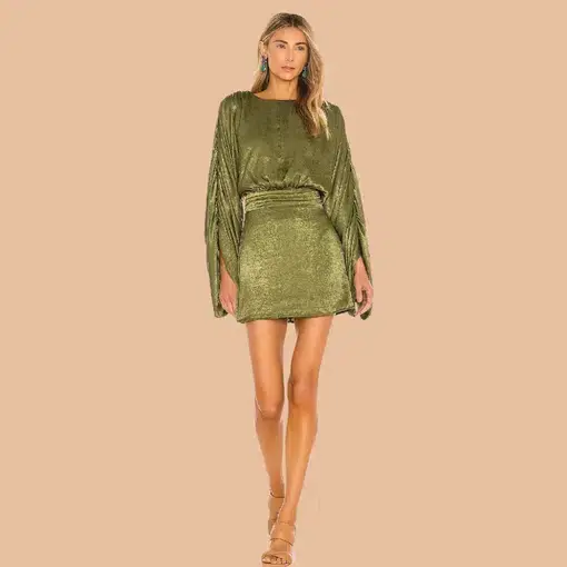 House Of Harlow Nola Dress Olive Green Size 8