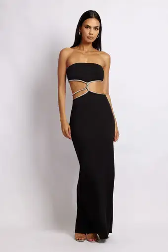 Meshki Billie Dress Black Size S/AU 8