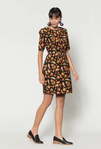 Gorman Paisley Cord Mini Dress Print Size 10
