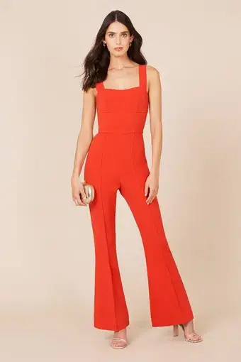 Rebecca Vallance Lamour Jumpsuit Red Size 6