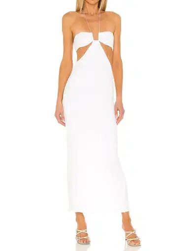 Natalie Rolt Willow Dress White Size 3 / AU 12