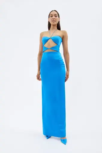 Alex Perry Coryn Ocean Dress Blue Size 6