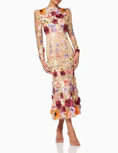 Elliatt Shannon Midi Dress Floral Size S / Au 8