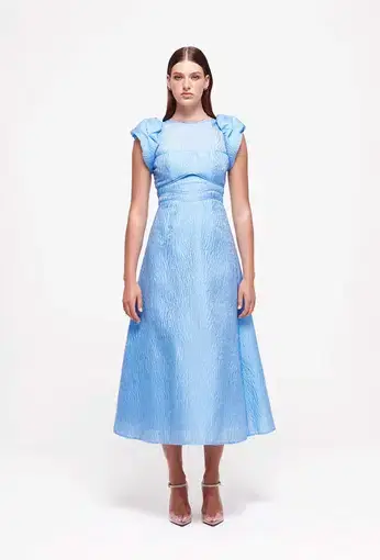 Rachel Gilbert Sophy Dress Blue Size AU 10