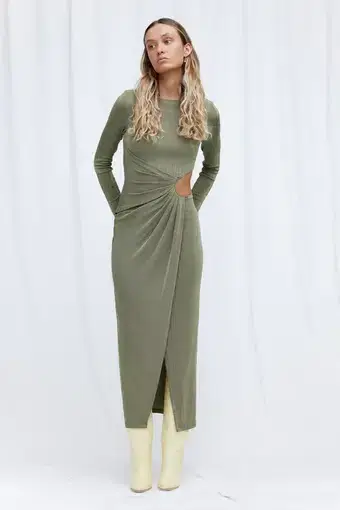 Significant Other  Ivy Midi DressGreen Size 8