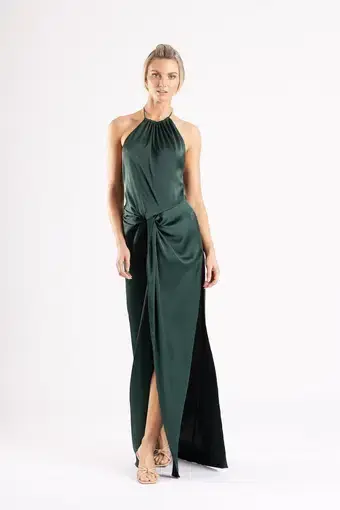 One Fell Swoop Andrea Maxi in Jungle Green Size AU 10
