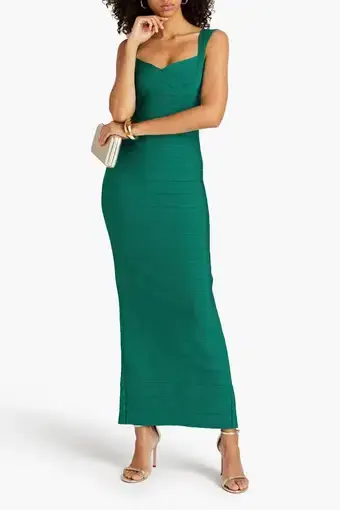 Herve Leger Bandage Gown in Emerald Size M / Au 10