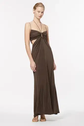 Manning Cartell Sweet Obsession Slip Midi Dress in Brown Size 10