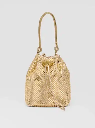Prada Mini Bag with Crystals Gold