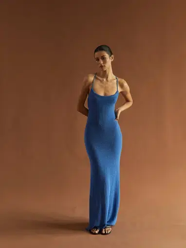 One Mile Sorrento Blue Dress Size 6