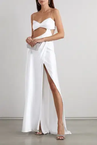 Michael Lo Sordo Symic Crystalline Dress White Size AU 12 