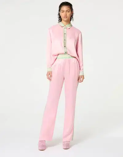 Muma Pomelo Pant Contrast Pant and Illustrated Shirt Set Pink Size 6/8