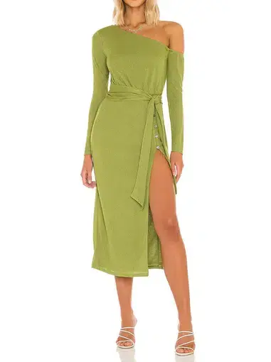 Lovers and Friends Kayla Midi Dress in Green Size XS / Au 6