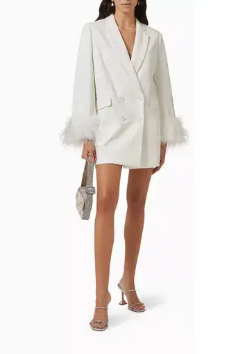 Rachel Gilbert Lincoln Mini Dress White Size 8
