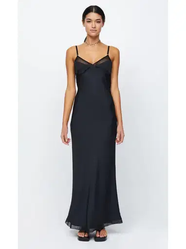 Bec & Bridge Joelle Maxi Dress Black Size AU 6