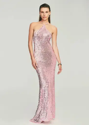 Retrofete Sequin Gown Pink Size AU 6